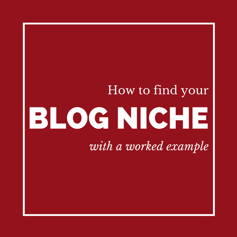how to find your blog niche