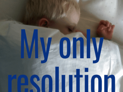 my one resolution