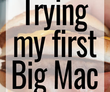 Trying my first Big Mac