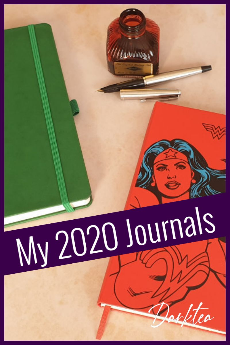 My 2020 journals - I'm currently on my 2nd 2020 journal. My 1st was a Castelli notebook and my current one is a Wonder Woman Moleskin. I use a standard daily format when I write.