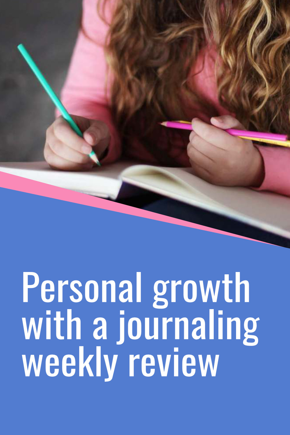 Personal growth through weekly journaling review.