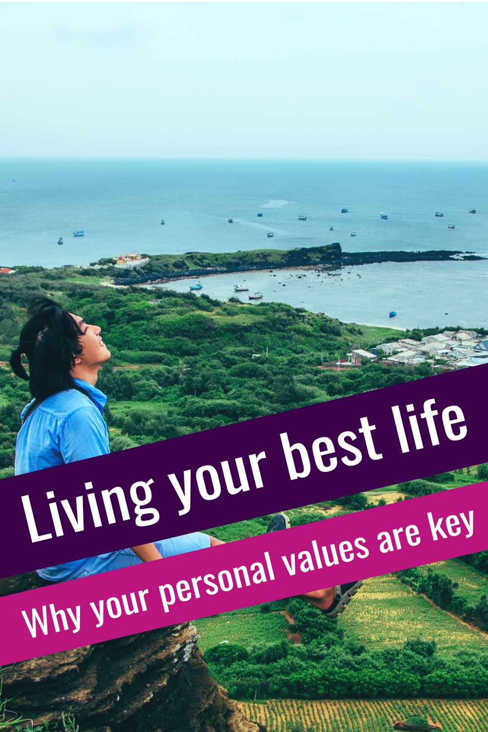 Social media images that says Living your best life, why your personal values are key